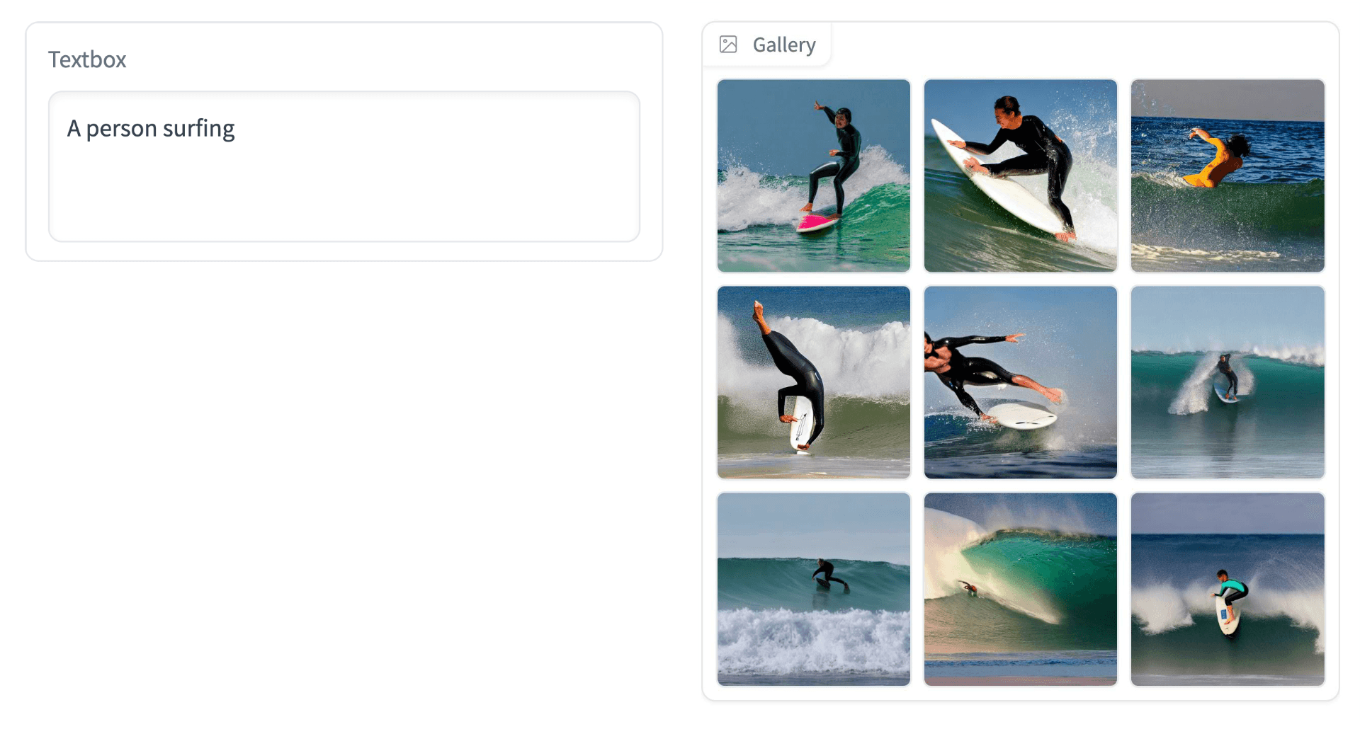 Embedding and retrieval of CLIP prompt vectors allow us to quickly return many similar images previously generated.